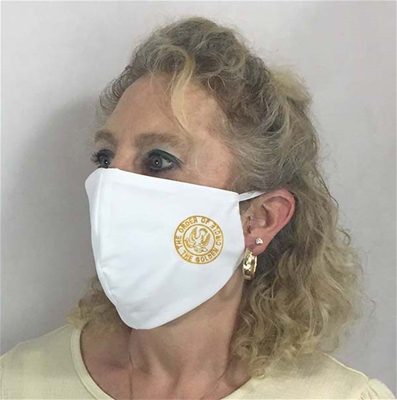 Golden Circle White Face covering - Made in USA